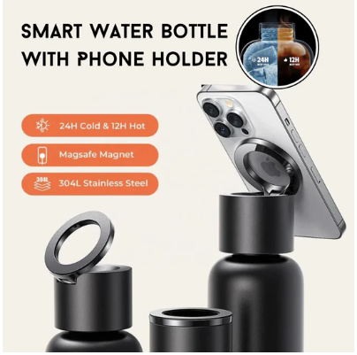 Smart Water Bottle With Phone Holder