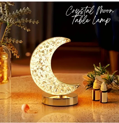 Crystal Moon Table Lamp