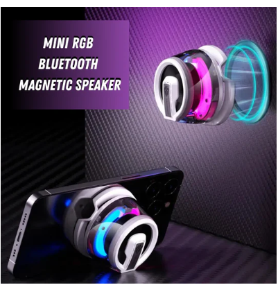 Mini Bluetooth Speaker RGB Bluetooth Speaker Magnetic Bluetooth Speaker Portable Bluetooth Speaker Wireless Bluetooth Speaker
