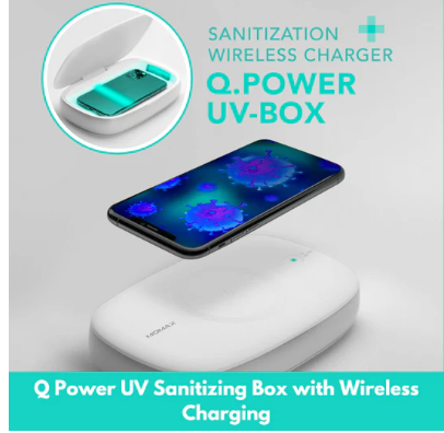 Q Power UV Sanitizing Box with Wireless Charging